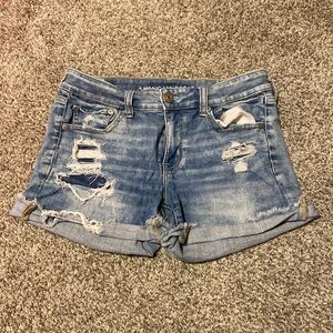 Distressed American Eagle Jean Shorts Stretchy